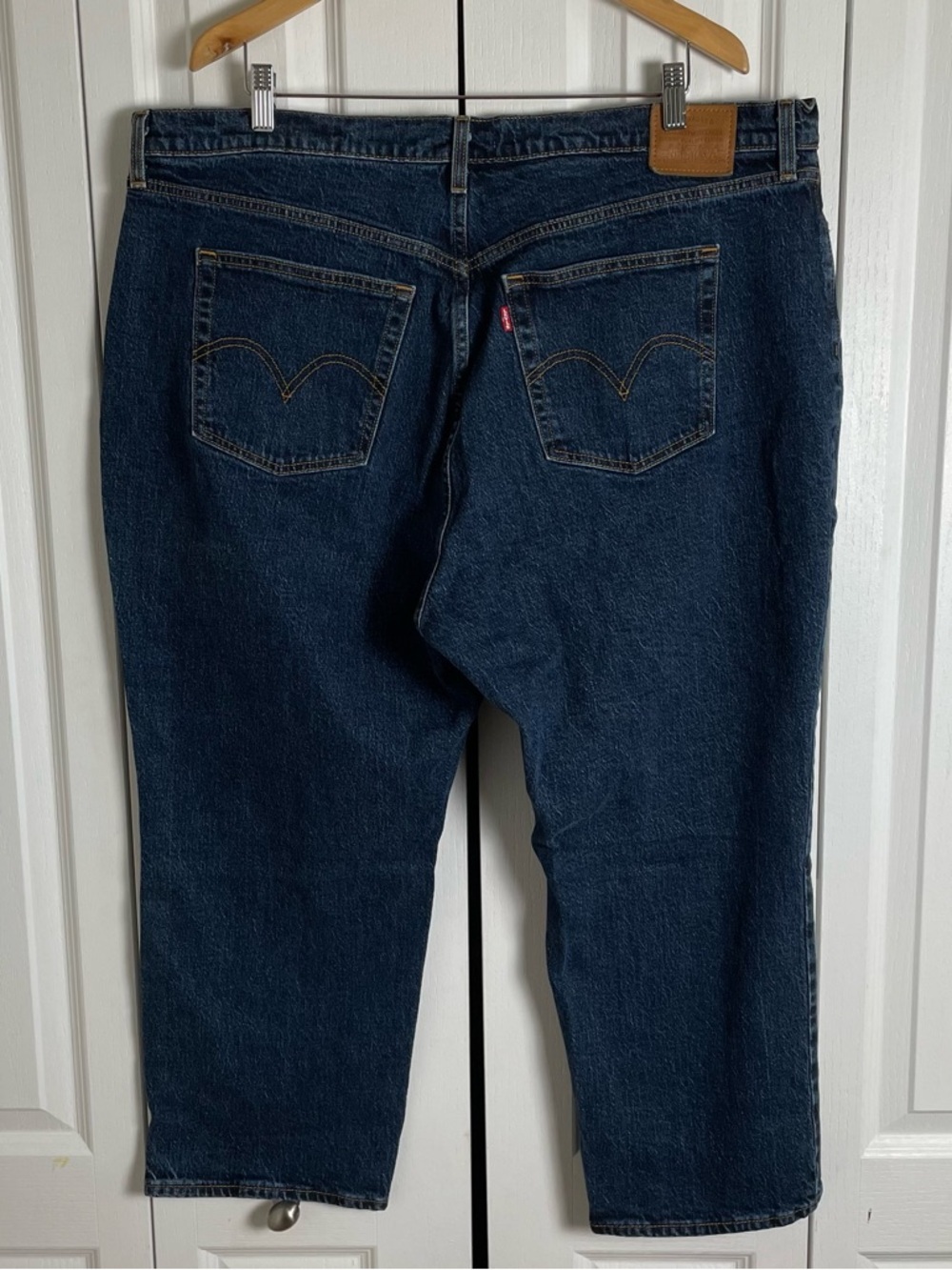 EUC Levi’s Premium Wedgie Straight Jeans Women’s 22W Blue Stretch Trendy Casual - Picture 6 of 16